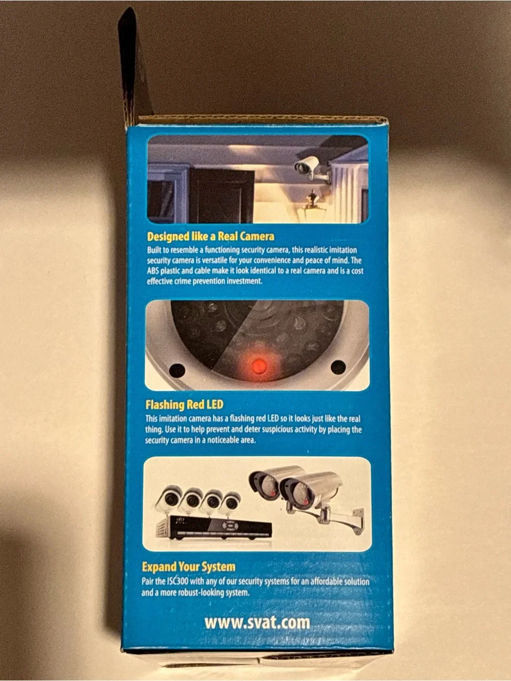 NWT Imitation Security Cameras with Flashing Red LED, (3)